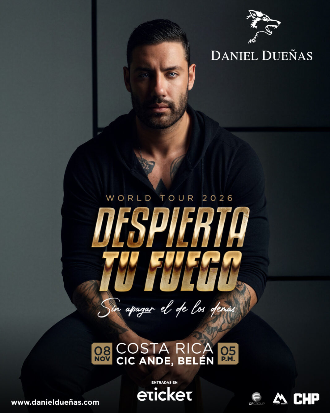 Daniel Dueñas llega por primera vez a Costa Rica con su gira internacional ‘Despierta Tu Fuego’