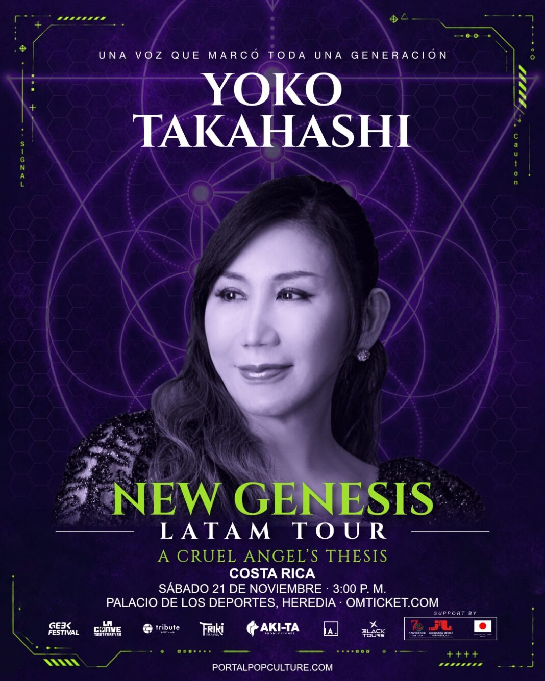 Yoko Takahashi, la voz icónica de Neon Genesis Evangelion, llegará por primera vez a Costa Rica