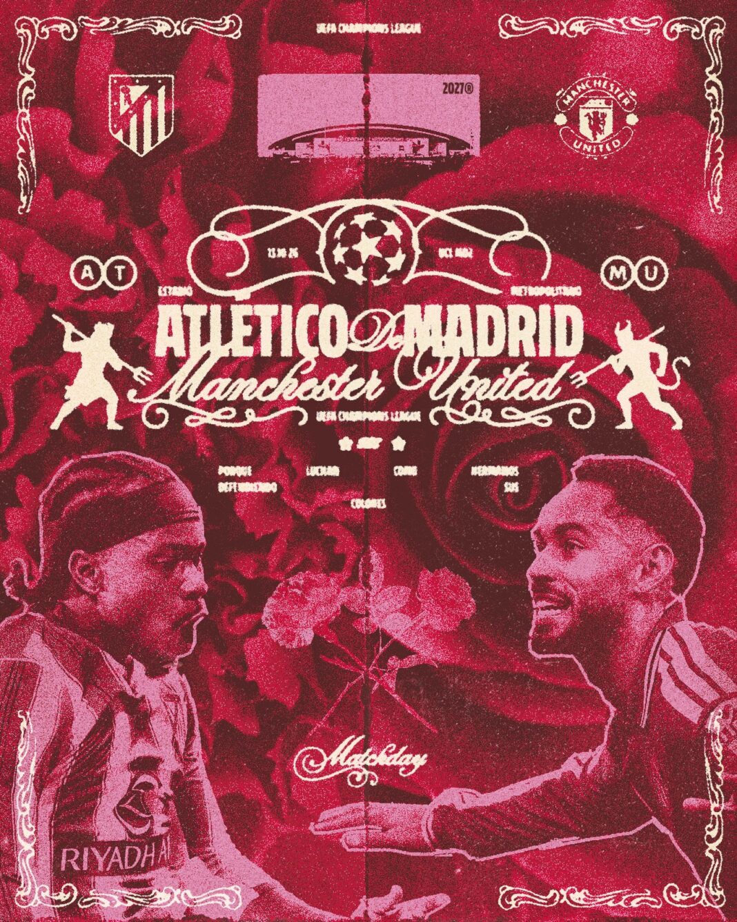 Atlético de Madrid vs. Manchester United EN VIVO: partidazo de Champions League, horario y dónde ver desde Costa Rica