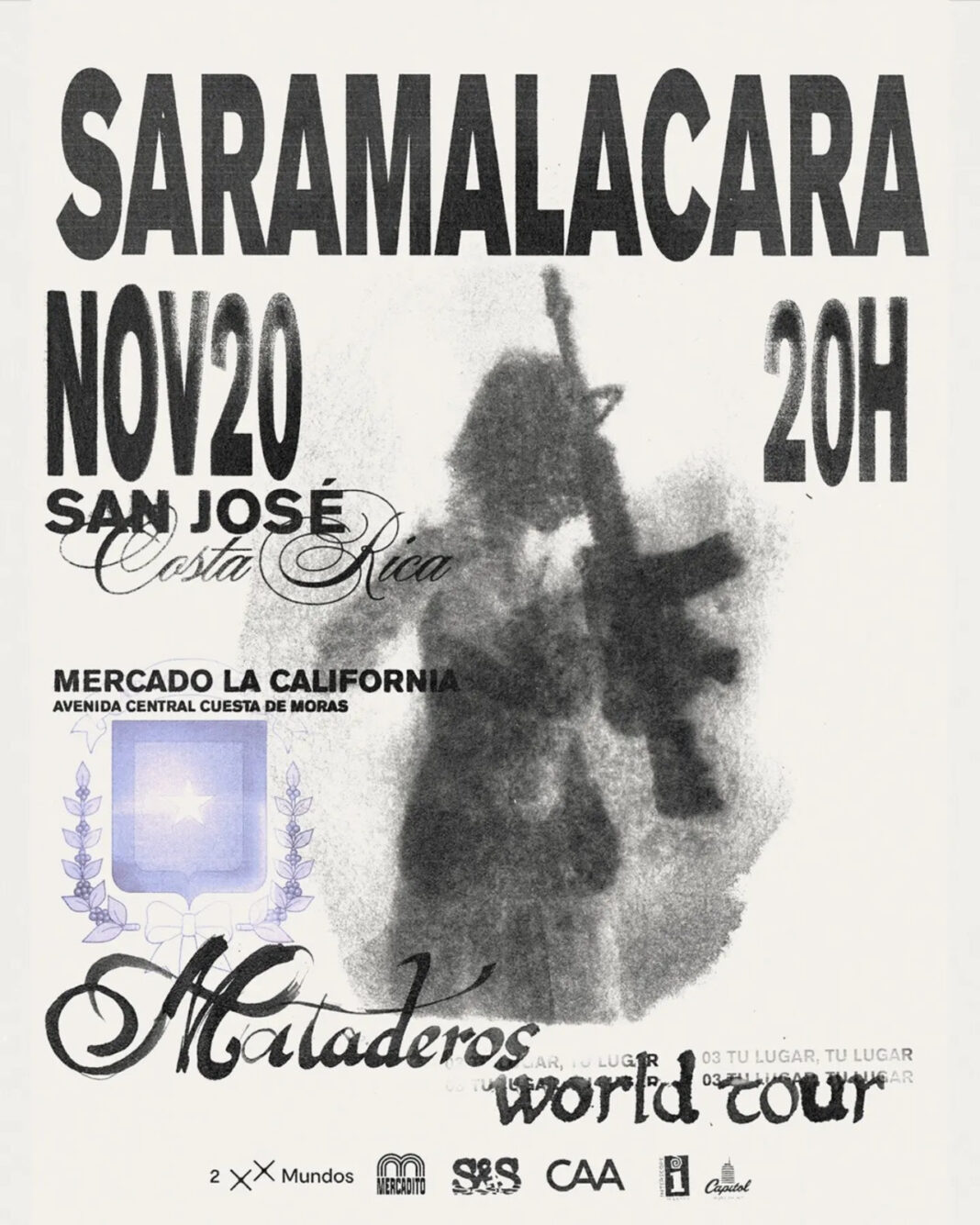 Saramalacara llega por primera vez a Costa Rica, con un show al Mercado La California